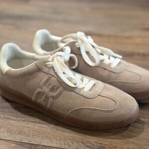 Sam Edelman Tan Suede Sneakers